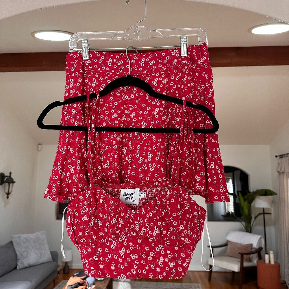 Princess Polly - Princess Polly Red Two Piece Set - US 8